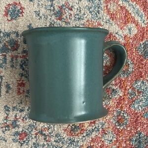 Bennington Pottery small blue-green mug